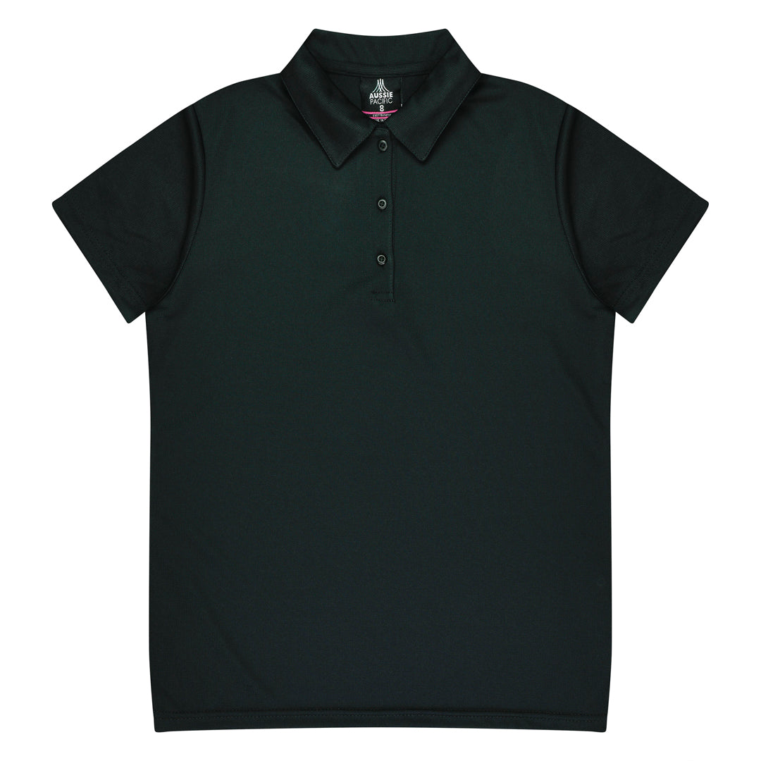 Aussie Pacific The Botany Polo | Ladies | Short Sleeve Black Shirts & Tops