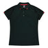 Aussie Pacific The Flinders Polo | Ladies | Short Sleeve Black/Red Shirts & Tops