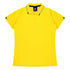 Aussie Pacific The Flinders Polo | Ladies | Short Sleeve Canary/Black Shirts & Tops