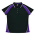 Aussie Pacific The Panorama Polo | Ladies | Short Sleeve | Plus Black/Purple/White Shirts & Tops