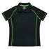 Aussie Pacific The Endeavour Polo | Ladies | Short Sleeve Black/Fluro Green Shirts & Tops
