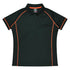 Aussie Pacific The Endeavour Polo | Ladies | Short Sleeve Black/Fluro Orange Shirts & Tops