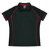 Aussie Pacific The Endeavour Polo | Ladies | Short Sleeve Black/Red Shirts & Tops