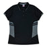 Aussie Pacific The Tasman Polo | Ladies | Short Sleeve | Black Base Black/Ashe Shirts & Tops