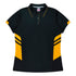 Aussie Pacific The Tasman Polo | Ladies | Short Sleeve | Black Base Black/Gold Shirts & Tops