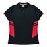 Aussie Pacific The Tasman Polo | Ladies | Short Sleeve | Black Base Black/Red Shirts & Tops