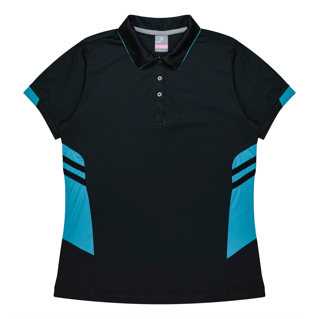 Aussie Pacific The Tasman Polo | Ladies | Short Sleeve | Black Base Shirts & Tops