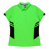 Aussie Pacific The Tasman Polo | Ladies | Short Sleeve | Neon Base Neon Green/Black Shirts & Tops