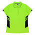 Aussie Pacific The Tasman Polo | Ladies | Short Sleeve | Neon Base Neon Yellow/Black Shirts & Tops