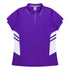 Aussie Pacific The Tasman Polo | Ladies | Short Sleeve | Mixed Base Purple/White Shirts & Tops