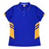 Aussie Pacific The Tasman Polo | Ladies | Short Sleeve | Blue Base Royal/Gold Shirts & Tops