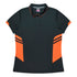 Aussie Pacific The Tasman Polo | Ladies | Short Sleeve | Grey Base Slate/Neon Orange Shirts & Tops