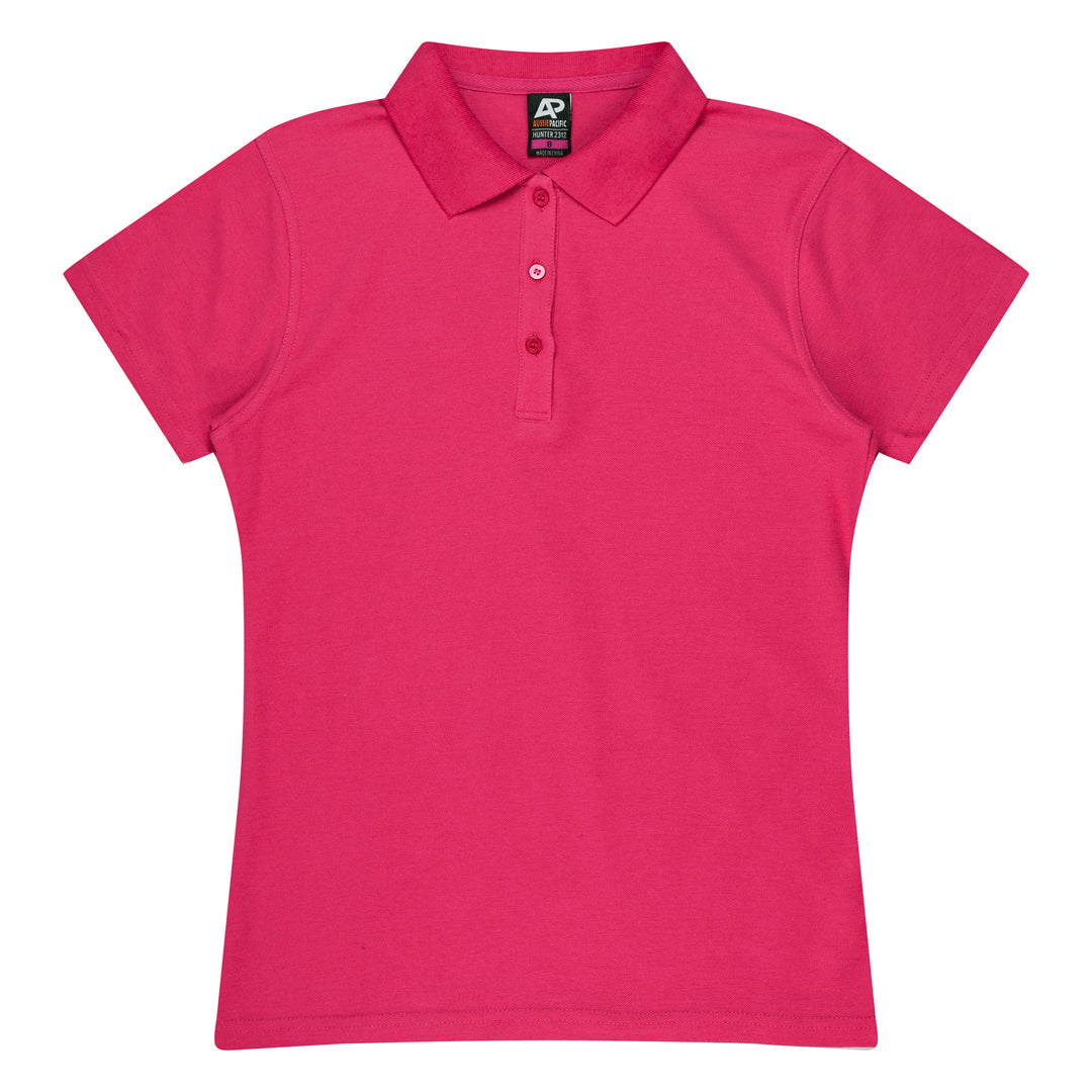 Aussie Pacific The Hunter Polo | Ladies | Short Sleeve Fuchsia Shirts & Tops