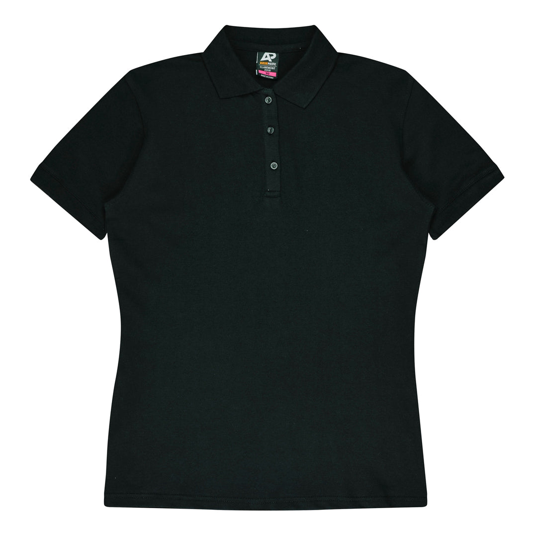 Aussie Pacific The Claremont Polo | Ladies | Short Sleeve Black Shirts & Tops