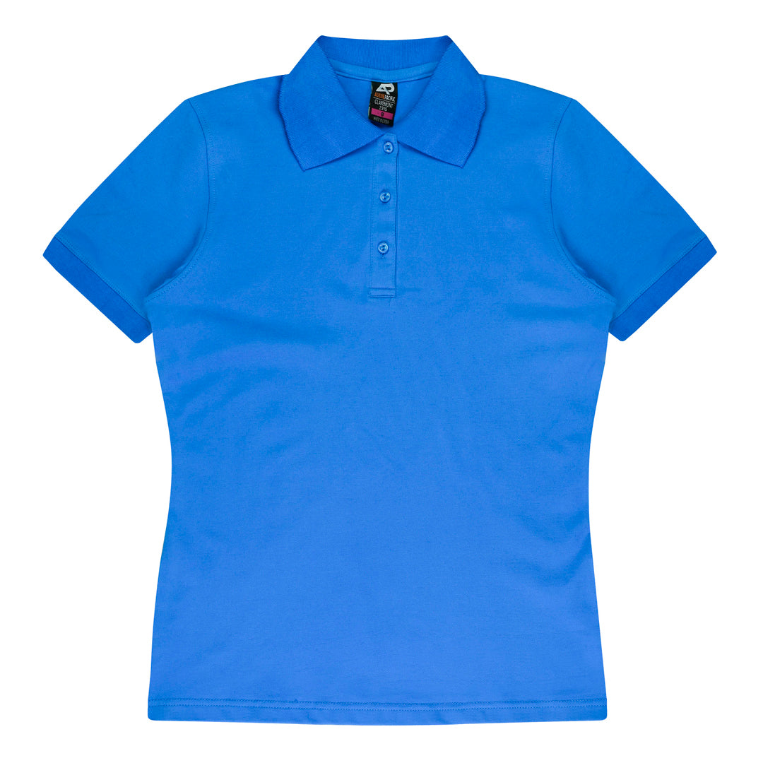 Aussie Pacific The Claremont Polo | Ladies | Short Sleeve Cyan Shirts & Tops