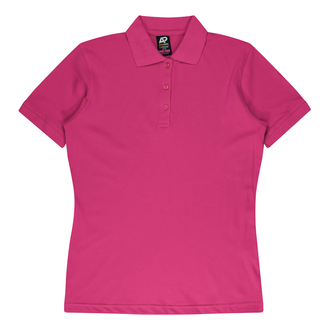 Aussie Pacific The Claremont Polo | Ladies | Short Sleeve Hot Pink Shirts & Tops