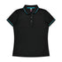 Aussie Pacific The Cottesloe Polo | Ladies | Short Sleeve Black/Teal Shirts & Tops