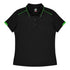 Aussie Pacific The Currumbin Polo | Ladies | Short Sleeve Black/Green Shirts & Tops