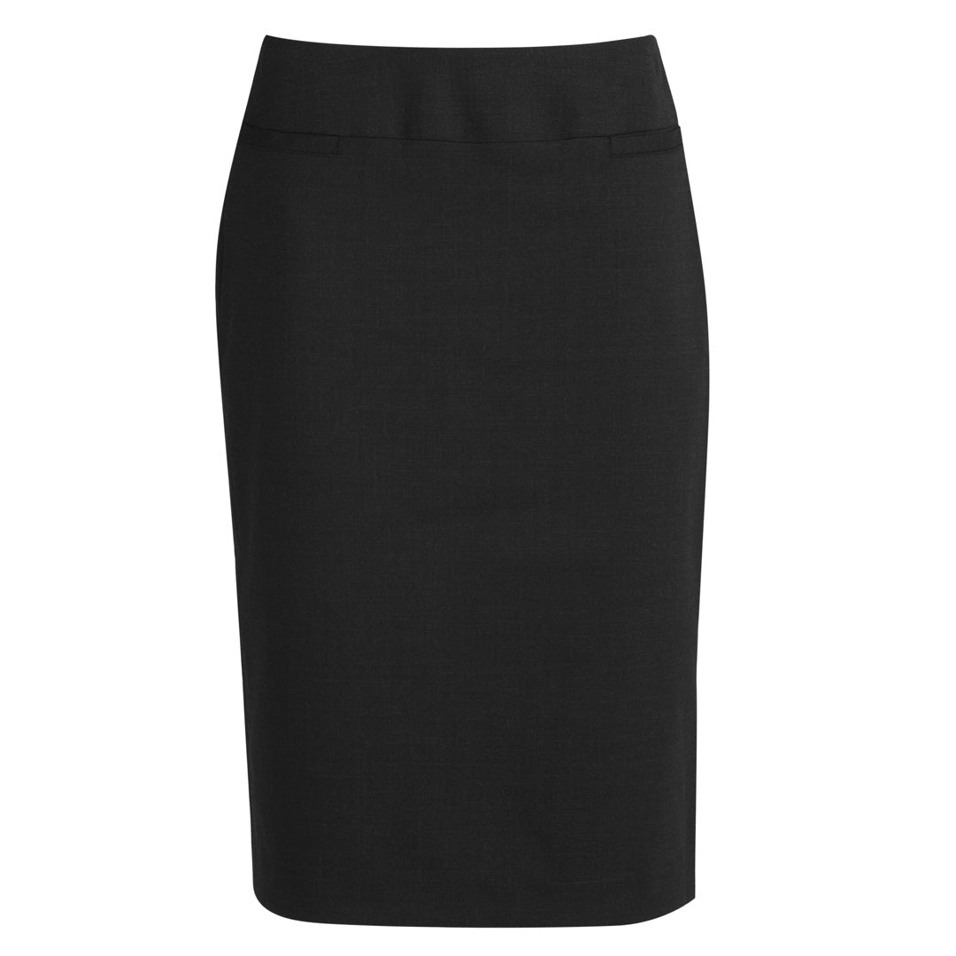 Biz Corporates The Cool Wool Relaxed Skirt | Ladies Black Skirts