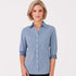 City Collection The Pippa Check Shirt | Ladies | 3/4 Sleeve Cobalt Check Shirts & Tops