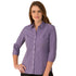 City Collection The Pippa Check Shirt | Ladies | 3/4 Sleeve Grape Check Shirts & Tops