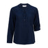 LSJ Collection The Mandarin Crepe Top | Ladies | Long Sleeve Navy Shirts & Tops