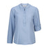 LSJ Collection The Mandarin Crepe Top | Ladies | Long Sleeve Sky Shirts & Tops