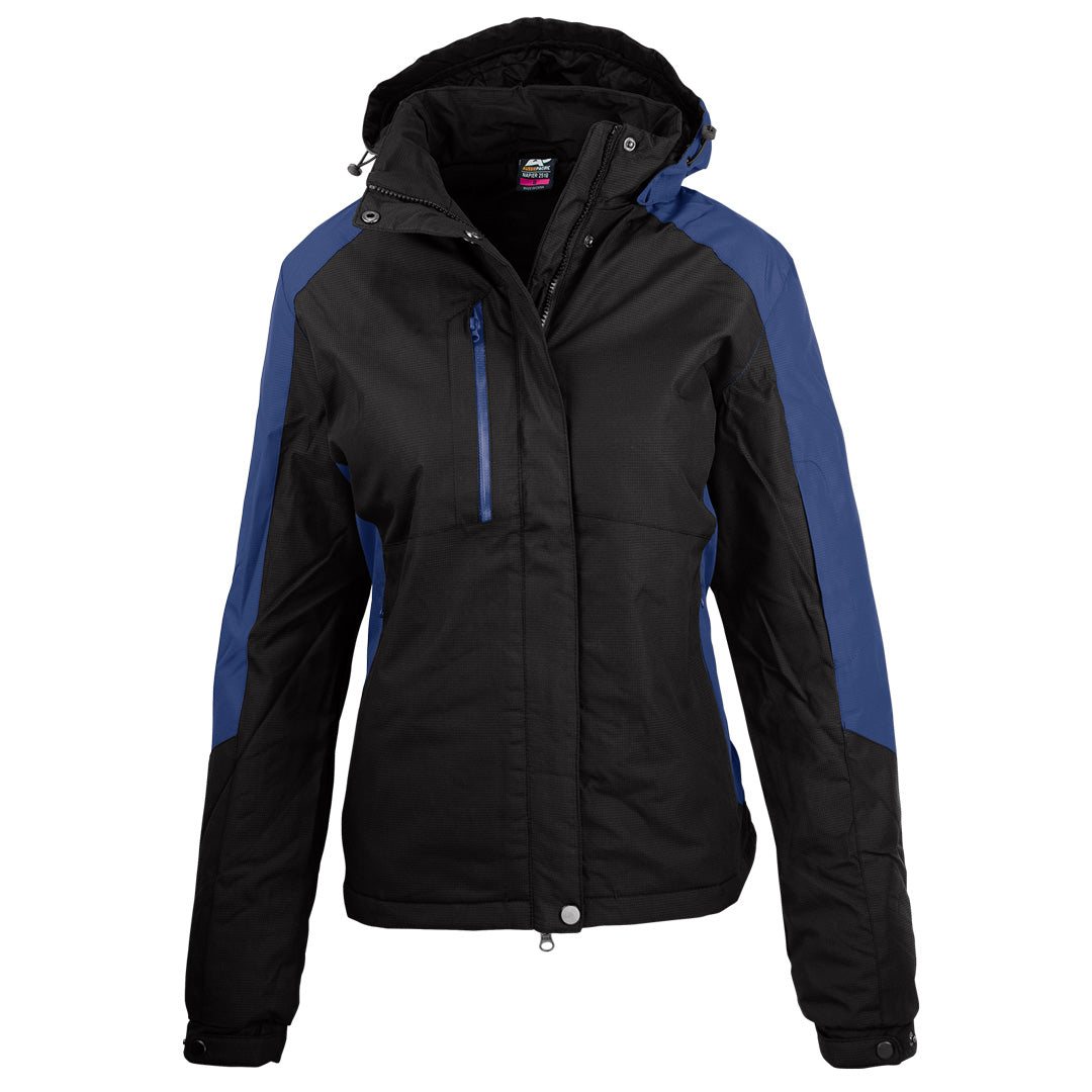 Aussie Pacific The Napier Jacket | Ladies Black/Royal Coats & Jackets