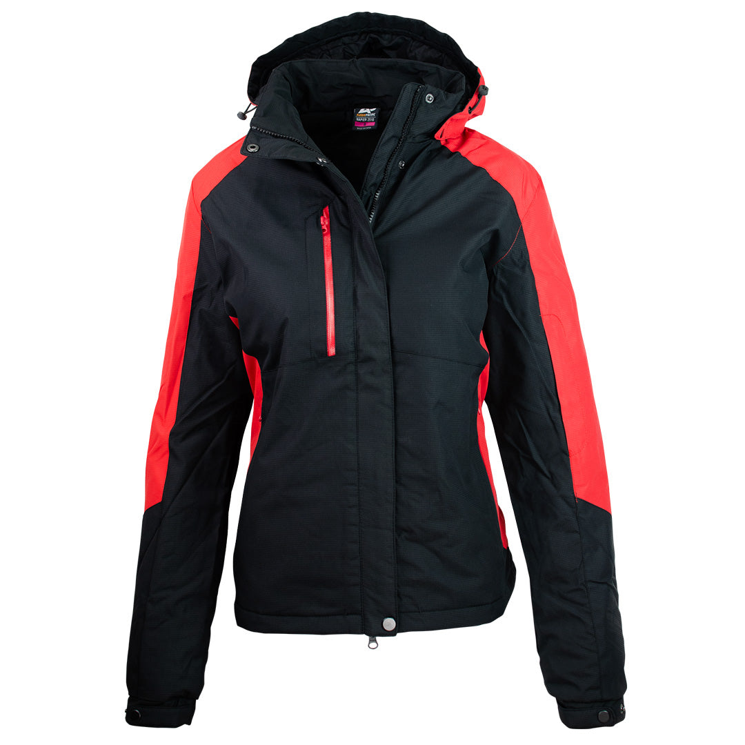 Aussie Pacific The Napier Jacket | Ladies Black/Red Coats & Jackets