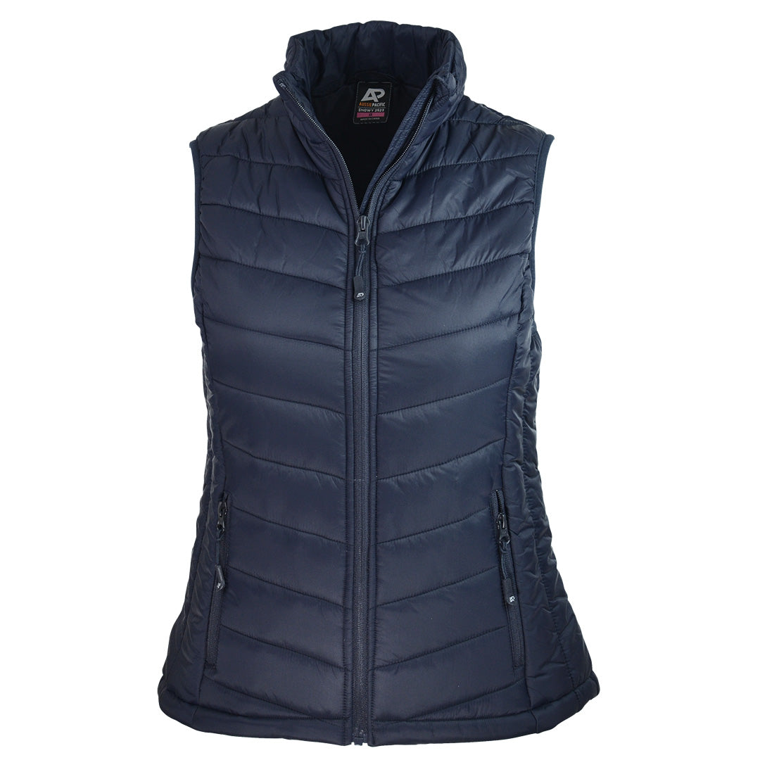 Aussie Pacific The Snowy Puffer Vest | Ladies Navy Vests