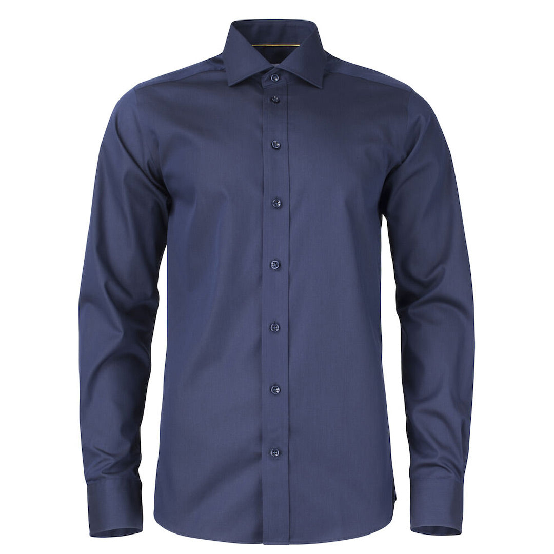 James Harvest The Yellow Bow 50 Shirt | Mens | Long Sleeve Navy Shirts & Tops