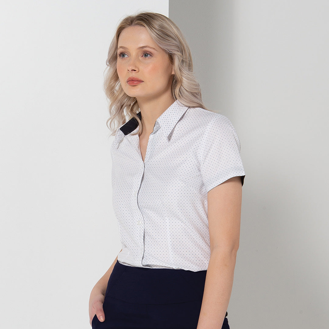 LSJ Collection The Flinders Shirt | Ladies | Short Sleeve White Shirts & Tops