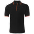 Jbs Wear The Contrast Polo | Adults | Black Base Black/Orange Shirts & Tops