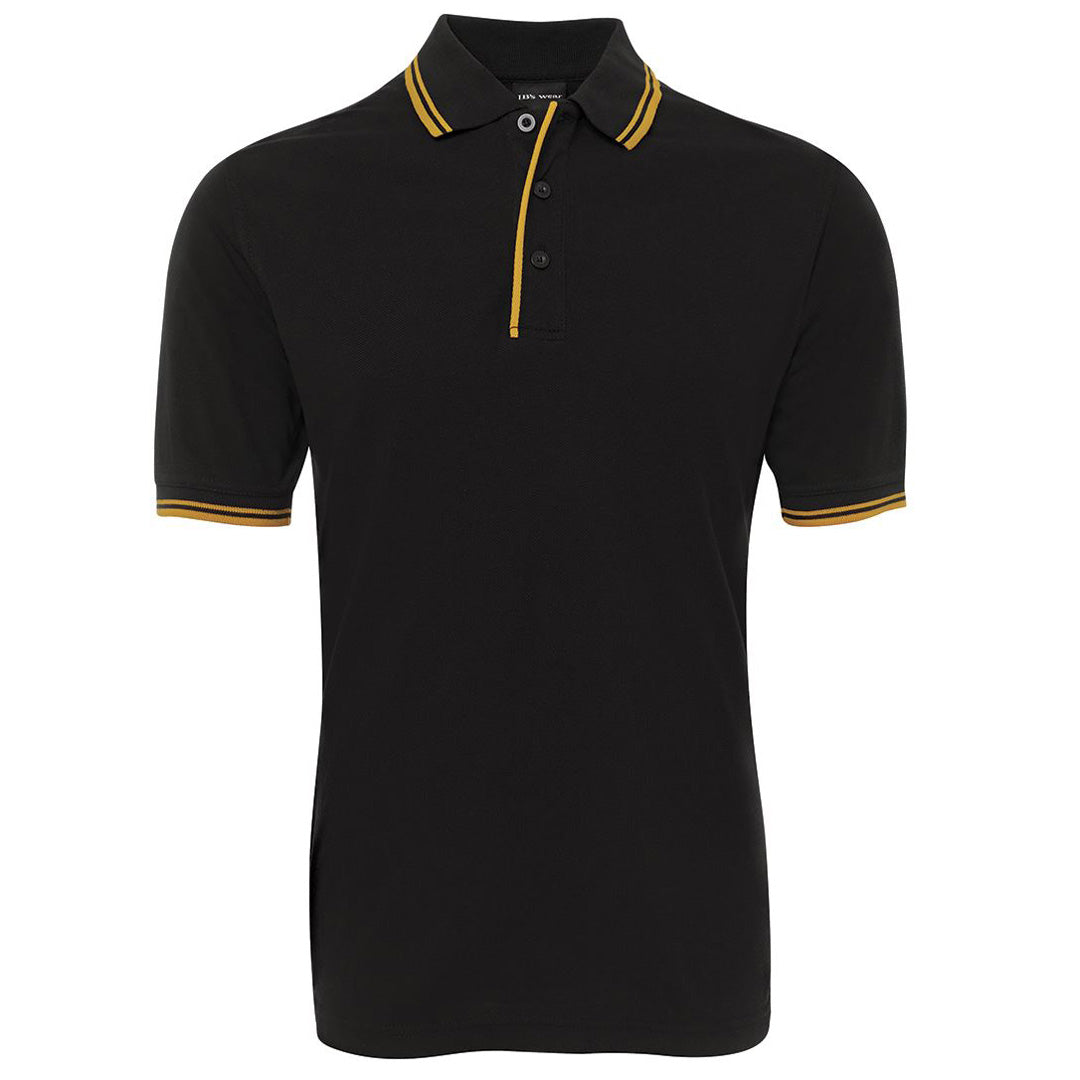 Jbs Wear The Contrast Polo | Adults | Black Base Black/Gold Shirts & Tops