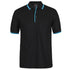 Jbs Wear The Contrast Polo | Adults | Black Base Black/Aqua Shirts & Tops