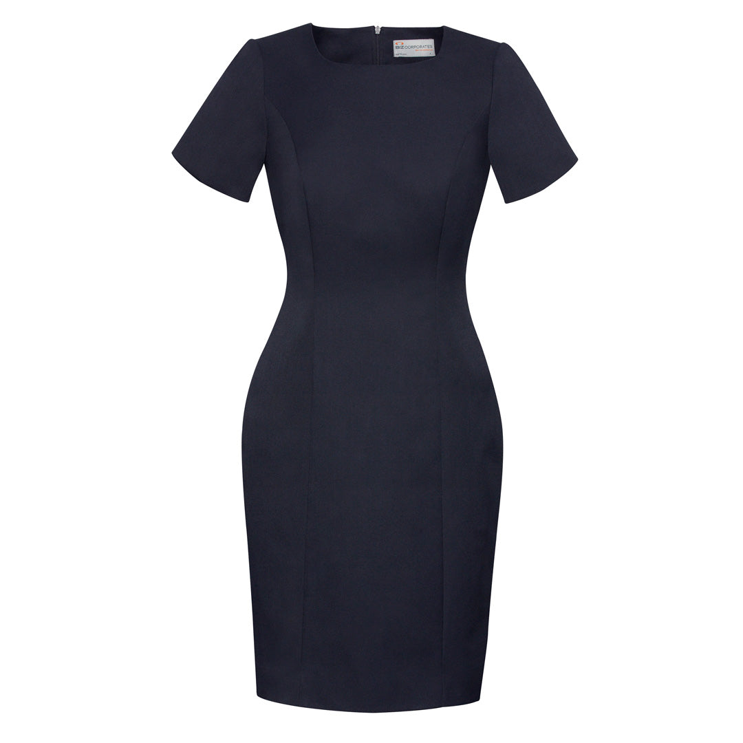 Biz Corporates The Cool Stretch Dress | Short Sleeve Navy Dresses