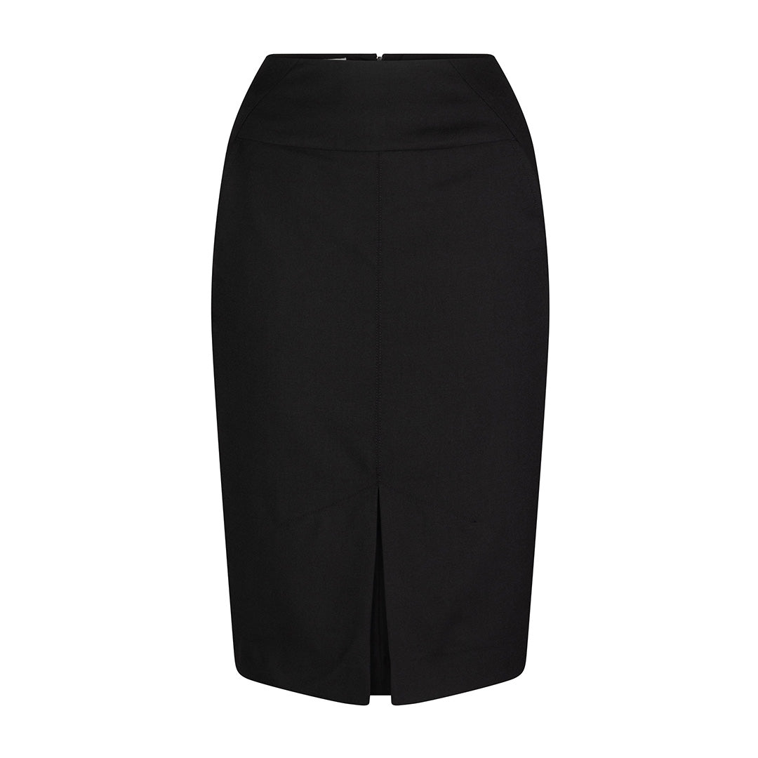 LSJ Collection The Front Pleat Skirt | Wool Black Skirts