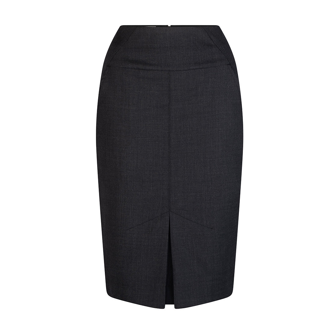 LSJ Collection The Front Pleat Skirt | Wool Charcoal Skirts