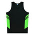 Aussie Pacific The Tasman Singlet | Kids Black/Neon Green Shirts & Tops