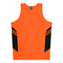 Aussie Pacific The Tasman Singlet | Kids | Neon Base Neon Orange/Slate Clothing