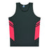 Aussie Pacific The Tasman Singlet | Kids | Grey Base Slate/Neon Pink Shirts & Tops