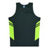 Aussie Pacific The Tasman Singlet | Kids | Grey Base Slate/Neon Yellow Shirts & Tops