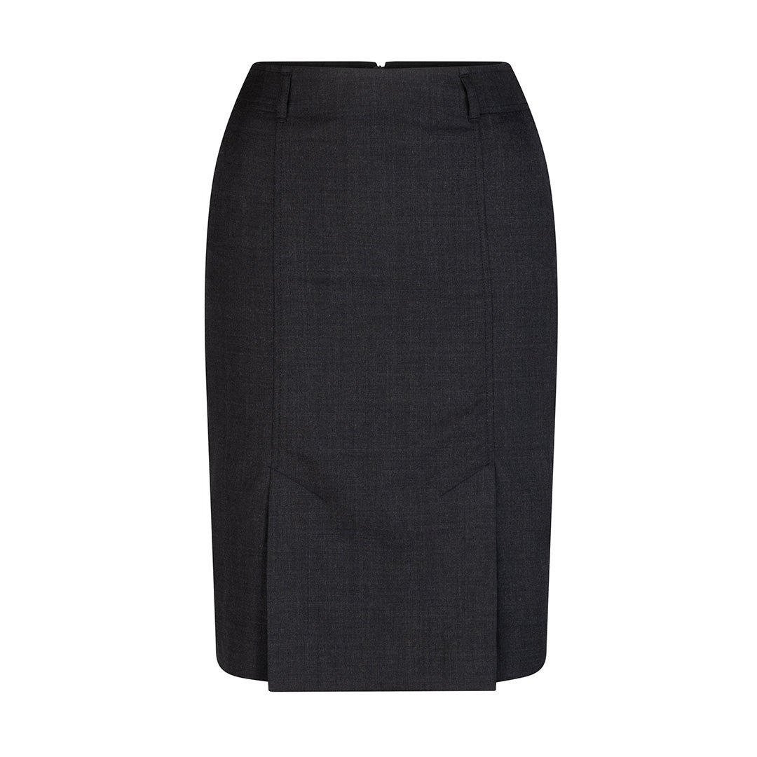 LSJ Collection The Kick Pleat Skirt | Wool Charcoal Skirts