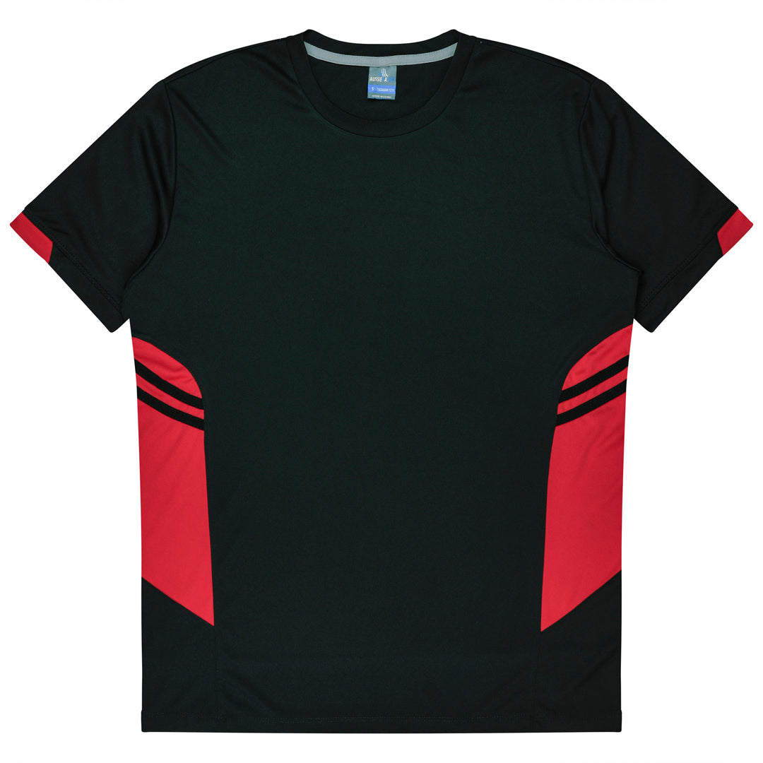 Aussie Pacific The Tasman Tee | Kids | Short Sleeve | Black Base Black/Red Shirts & Tops