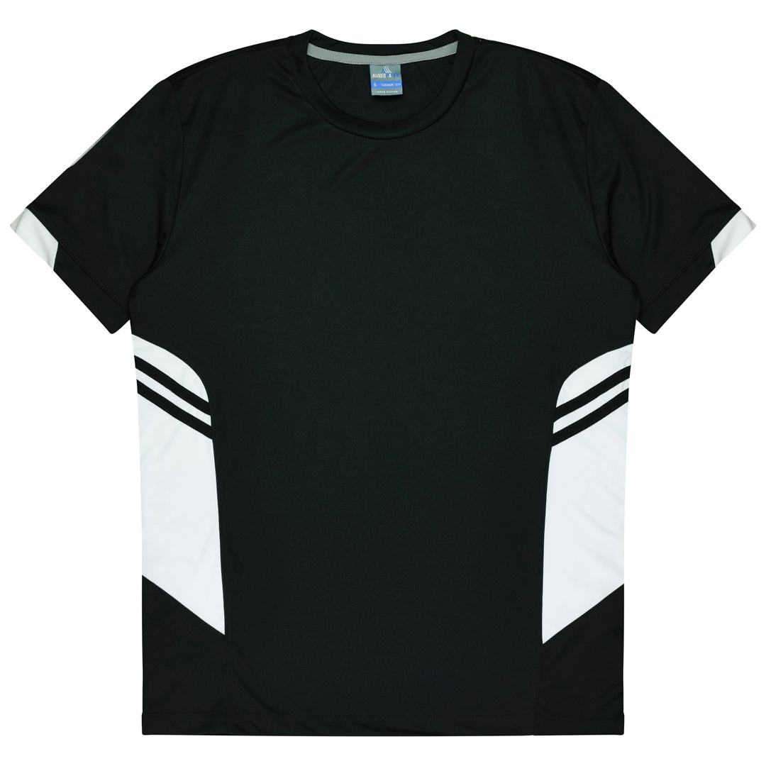 Aussie Pacific The Tasman Tee | Kids | Short Sleeve | Black Base Black/White Shirts & Tops