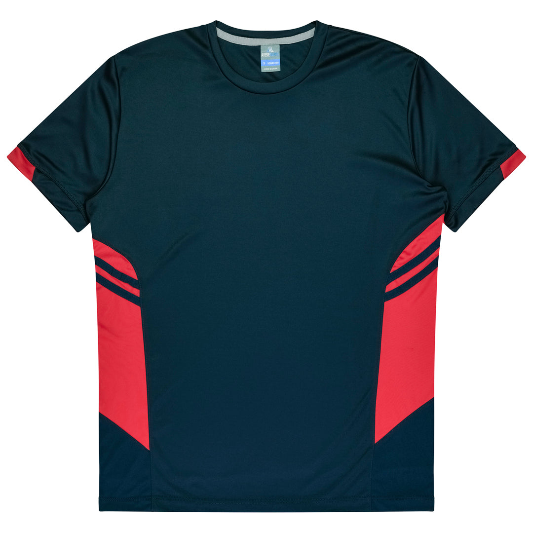 Aussie Pacific The Tasman Tee | Kids | Short Sleeve | Navy Base Navy/Red Shirts & Tops