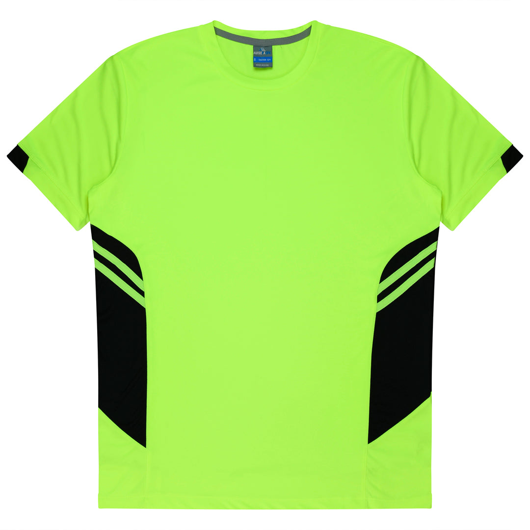 Aussie Pacific The Tasman Tee | Kids | Short Sleeve | Neon Base Neon Yellow/Black Shirts & Tops
