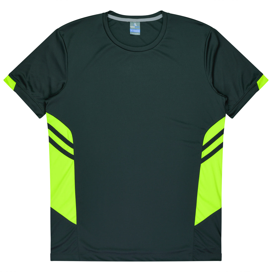 Aussie Pacific The Tasman Tee | Kids | Short Sleeve | Grey Base Slate/Neon Yellow Shirts & Tops
