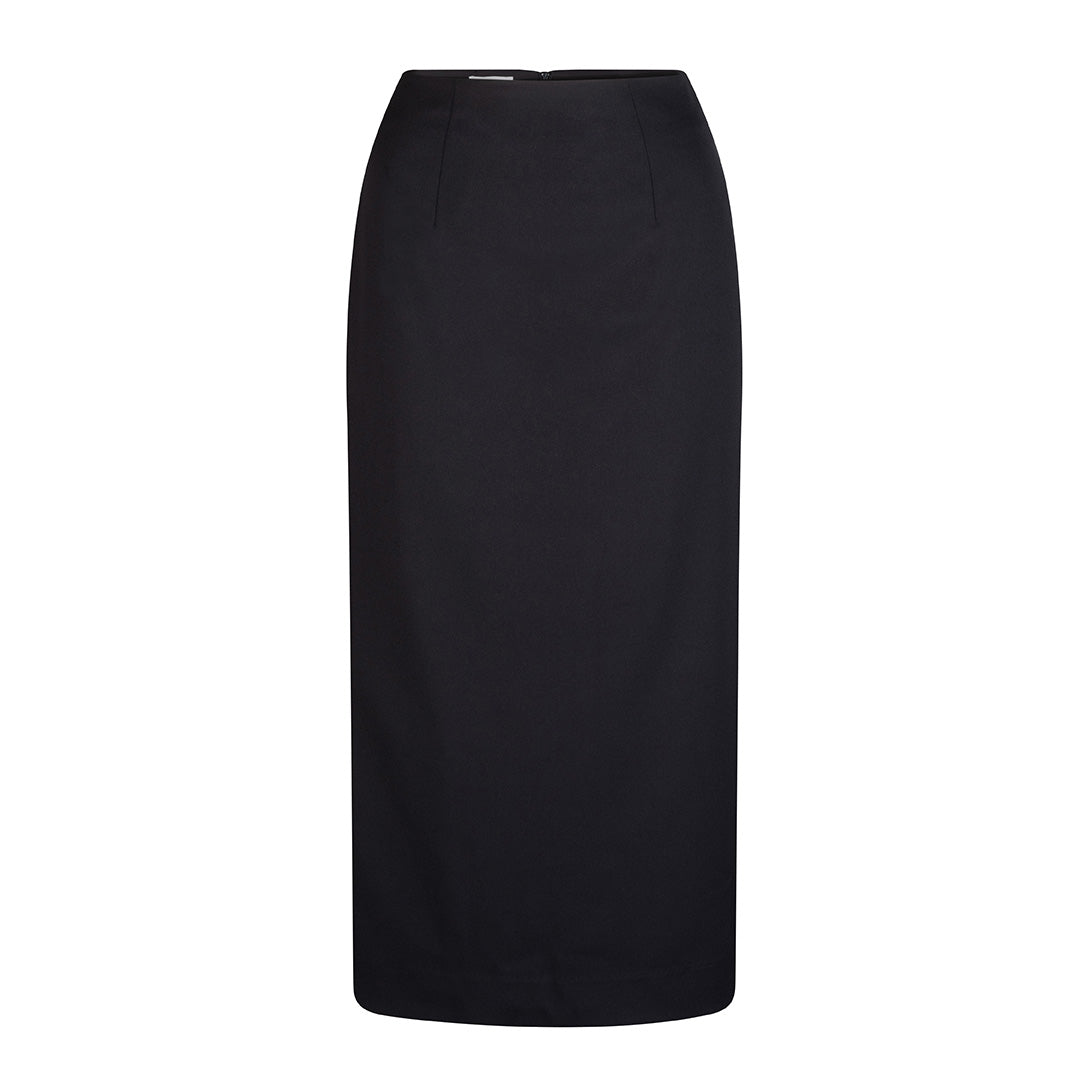 LSJ Collection The Ankle Length Skirt | Micro Fibre Navy Skirts