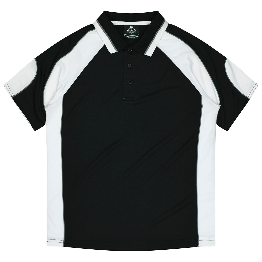 Aussie Pacific The Murray Polo | Kids Black/White Shirts & Tops
